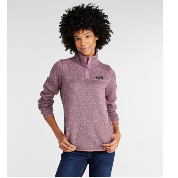 Women's L.L.Bean Sweater Fleece Pullover - Picture 3 of 9